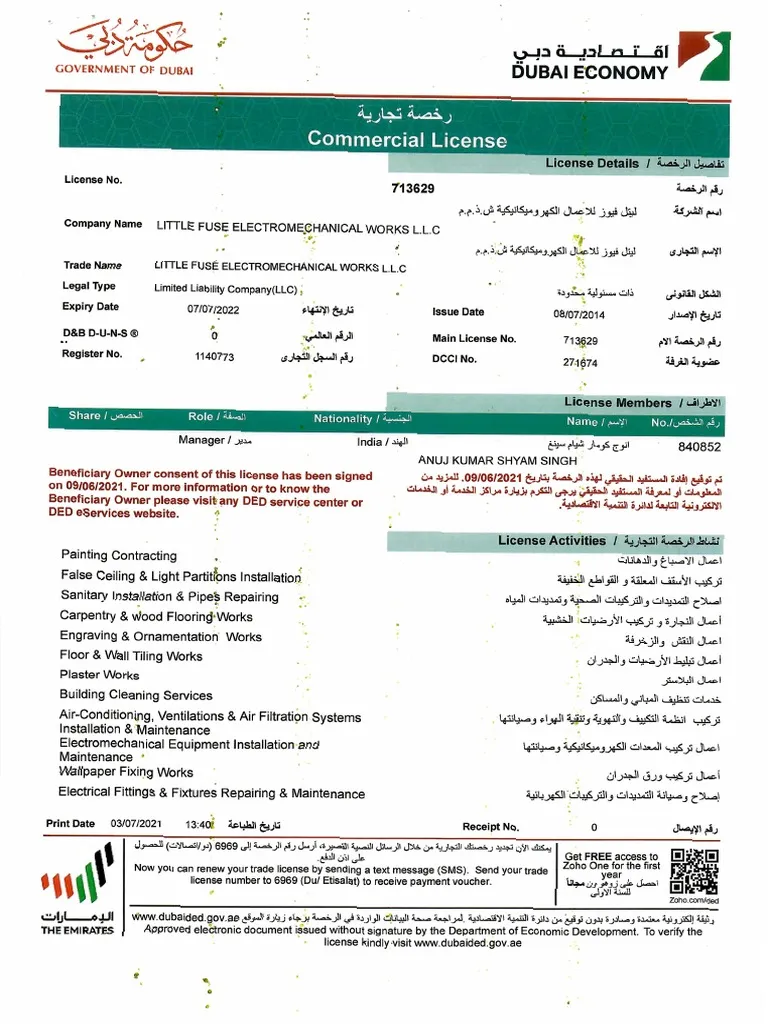 UAE trade licensing and business setup support for mainland free zone and offshore companies
