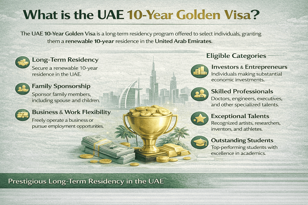 Long-term UAE residency and Golden Visa opportunities in Dubai