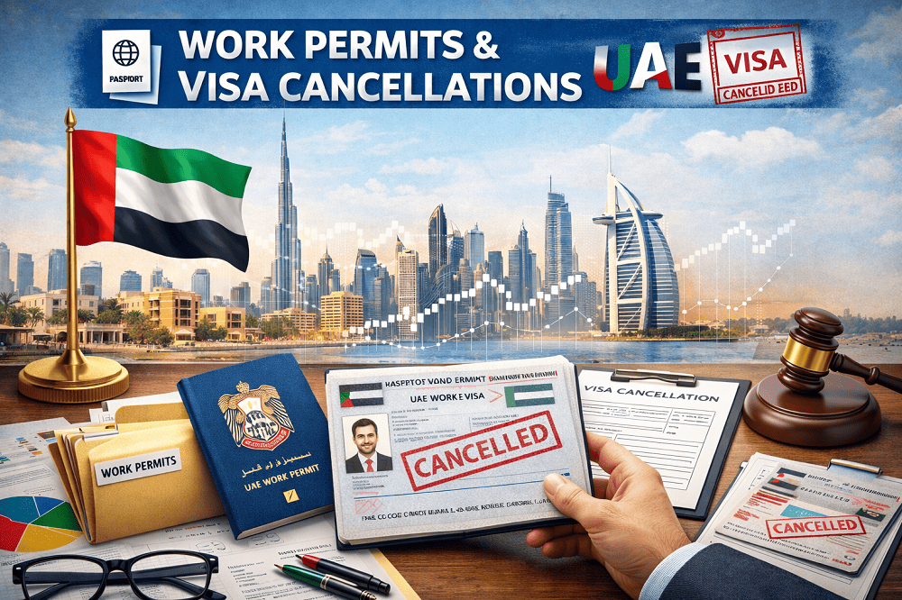 Professional UAE work permit and visa cancellation processing support